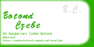 botond czebe business card